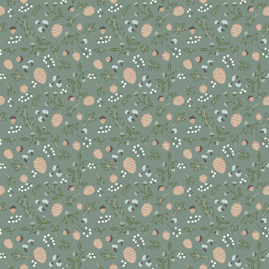 Paw Tracks Quilt Backing Set Featuring Upper Pines by Deena Rutter for Riley Blake Designs - February 2027 Preorder