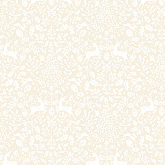 Tales of Yuletide Woodland Damask – Cream | Laura Ashley | 50% Deposit Preorder | June 2027