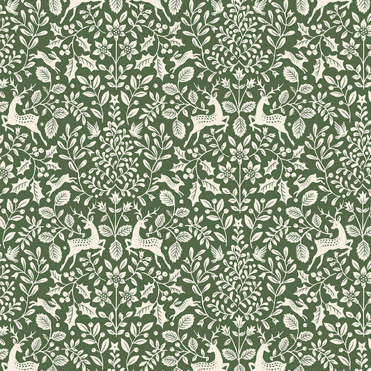 Tales of Yuletide Woodland Damask – Forest | Laura Ashley | 50% Deposit Preorder | June 2027