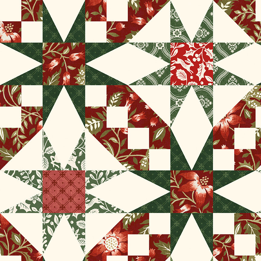 Tales of Yuletide Star Quilt – Multi | Laura Ashley | 50% Deposit Preorder | June 2027 | C19237-MULTI