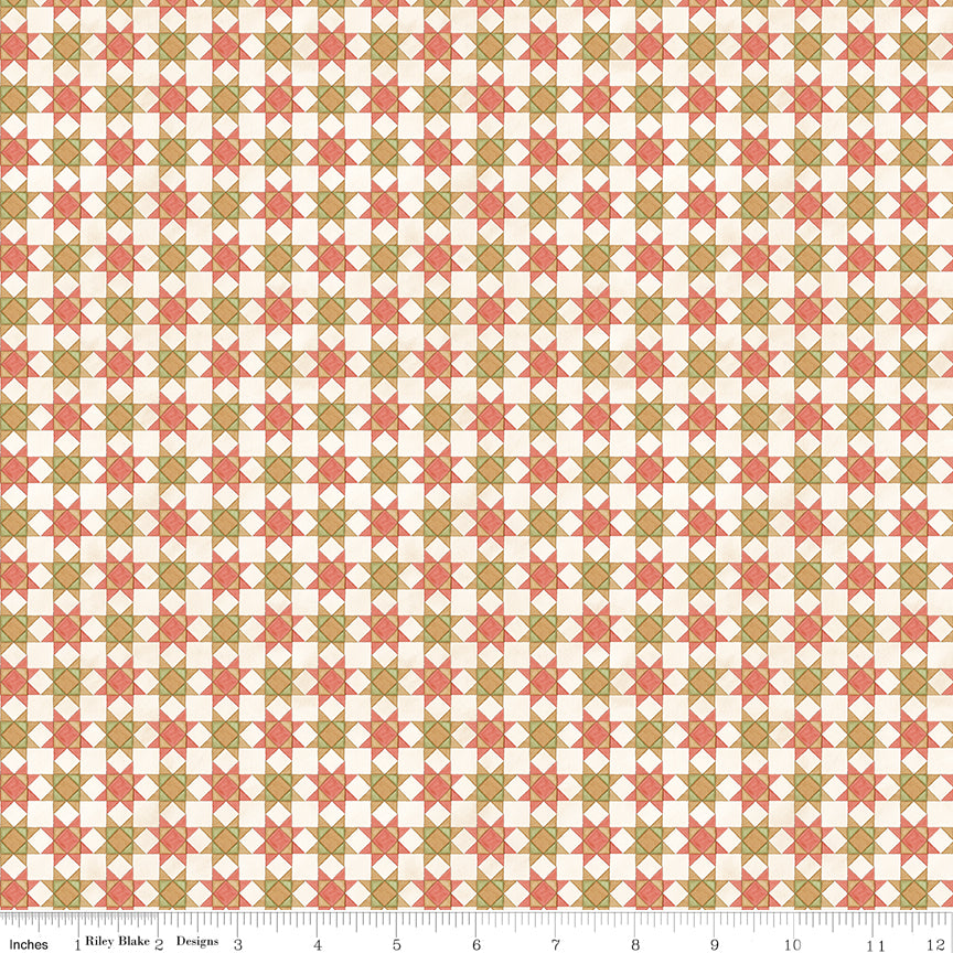 Teresa Kogut Waddle's Christmas Quilt Blocks Cotton – Star Quilt Blocks – C19294-COTTON – 50% Deposit May 2027 Preorder