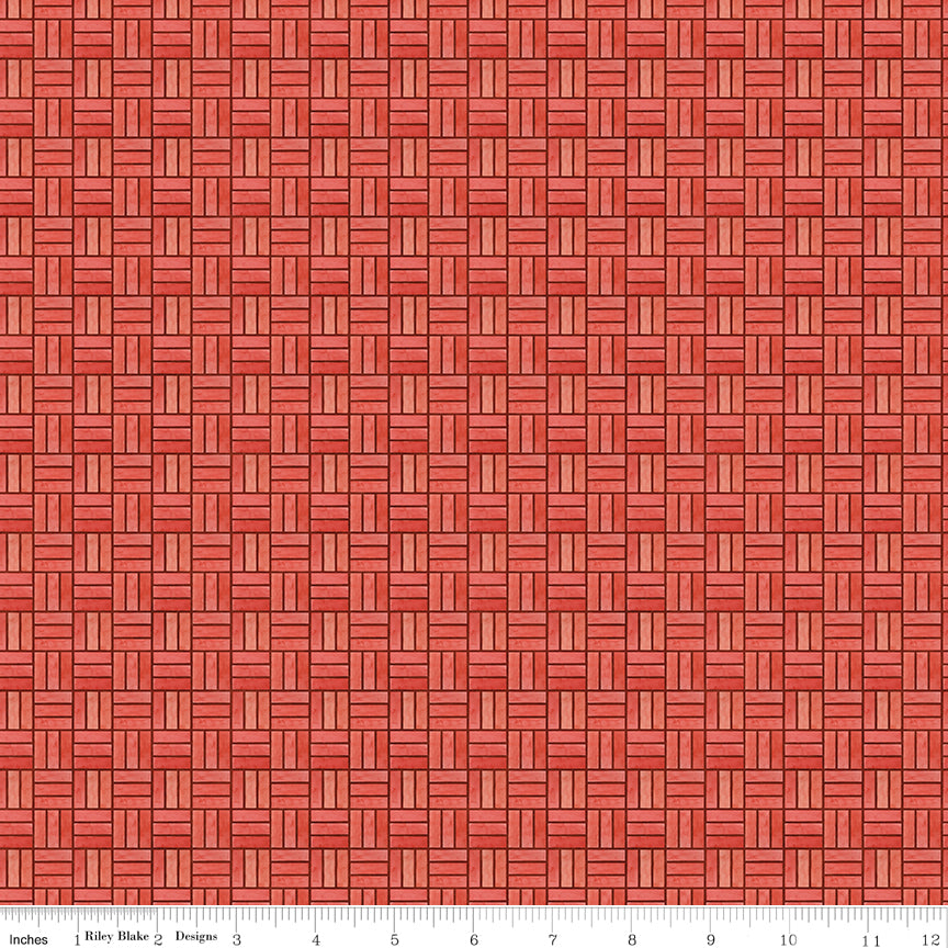 Teresa Kogut Waddle's Christmas Weave Rouge – Basket Weave – C19297-ROUGE – 50% Deposit May 2027 Preorder