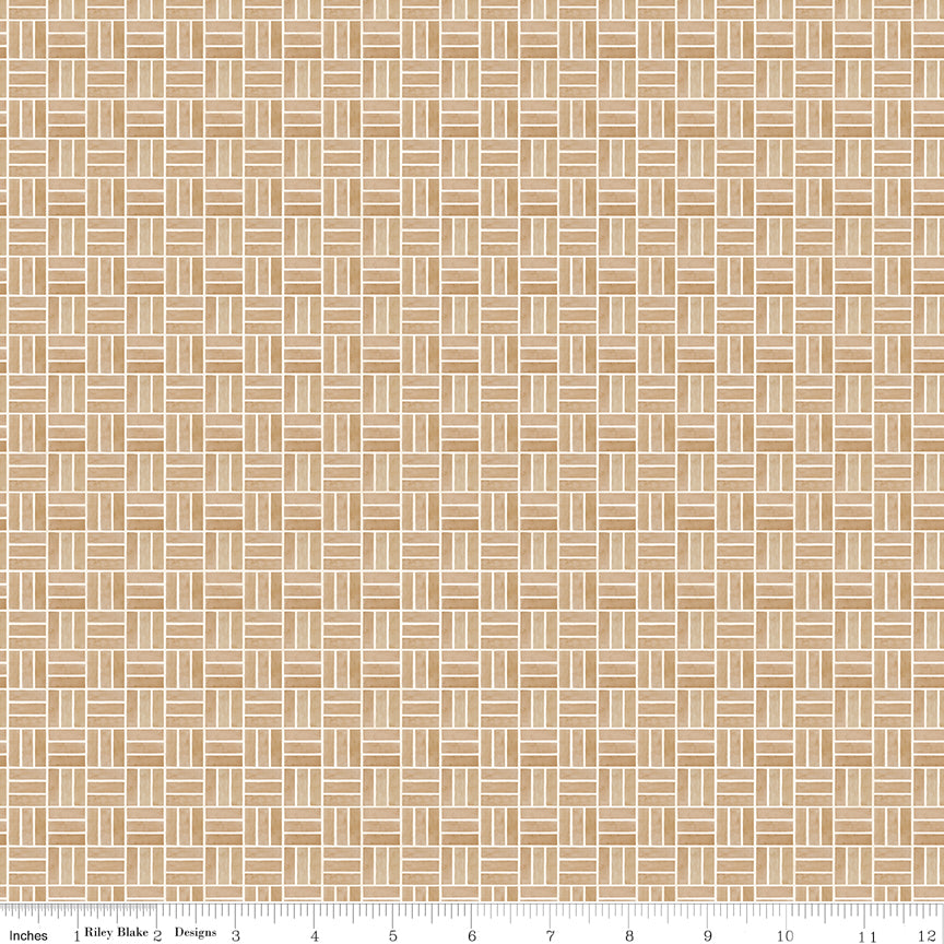 Teresa Kogut Waddle's Christmas Weave Tan – Basket Weave – C19297-TAN – 50% Deposit May 2027 Preorder
