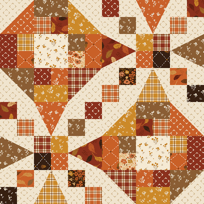 Acorn & Amber Fall Quilt Design Multi Yardage by Sandy Gervais | June 2027 Preorder | 50% Deposit