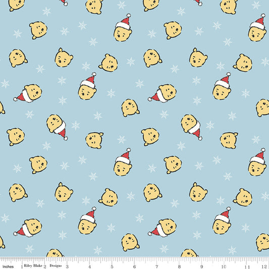 Echo Park Paper Co. Winnie-the-Pooh Christmas Santa Pooh Jumble Blue – 50% Deposit June 2027 Preorder