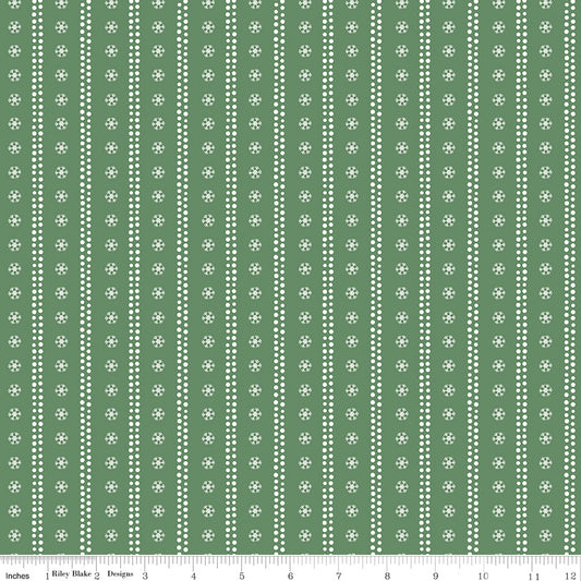 Echo Park Paper Co. Winnie-the-Pooh Christmas Stripes Green – 50% Deposit June 2027 Preorder