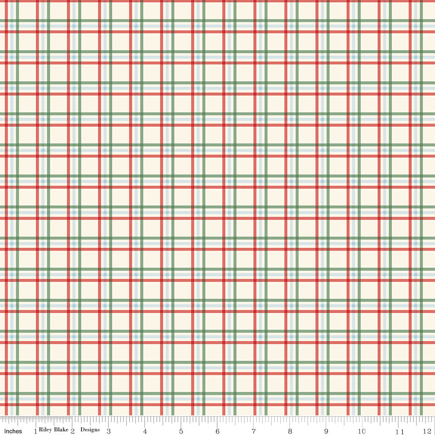 Echo Park Paper Co. Winnie-the-Pooh Christmas Plaid Multi – 50% Deposit June 2027 Preorder