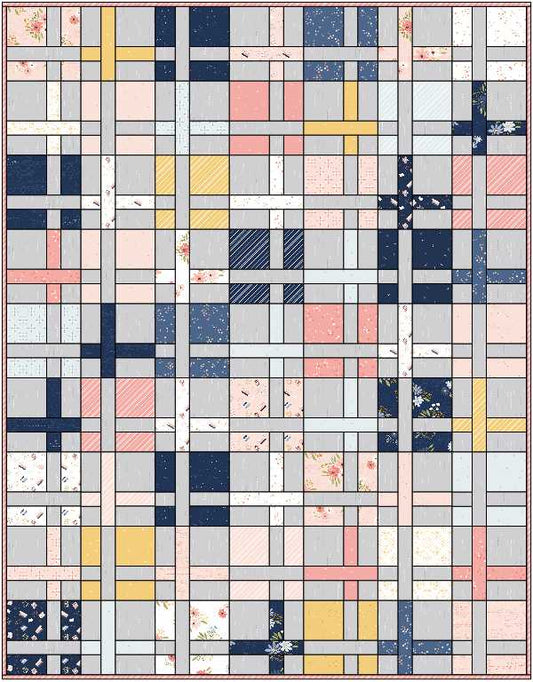 Cake Mix Quilt Kit – Throw Size | Between the Pages by Fran Gulick for Riley Blake Designs