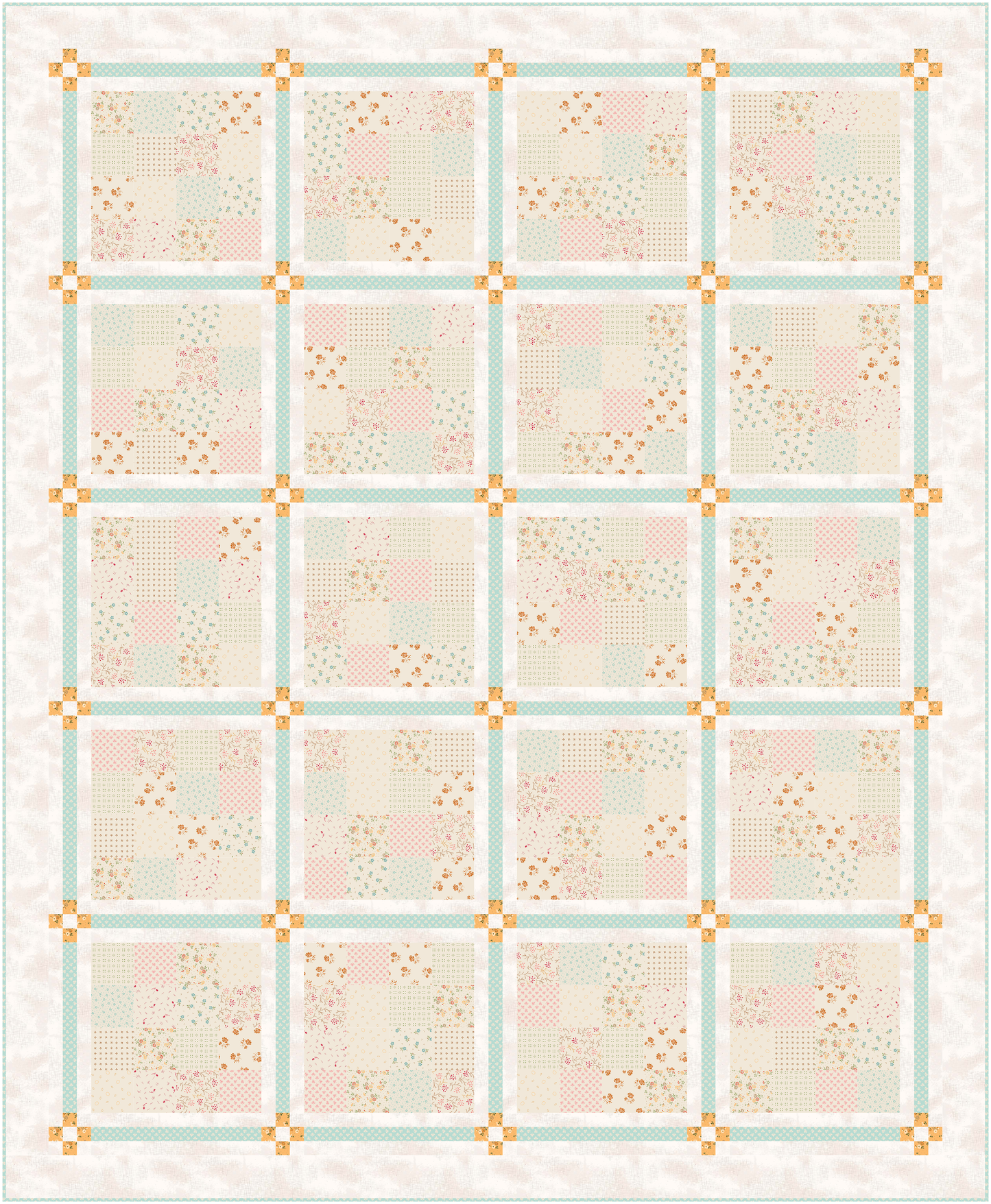 Chamomile Quilt Kit Reservation | Baked with Love by Lori Holt | 50% Deposit Preorder | 69" x 84"