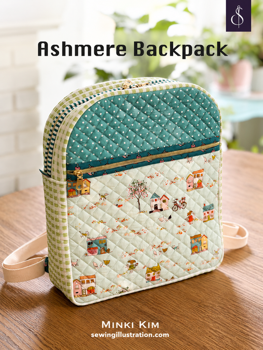 Ashmere Backpack Pattern | Minki Kim | Beginner-Friendly Sewing Pattern | In Stock