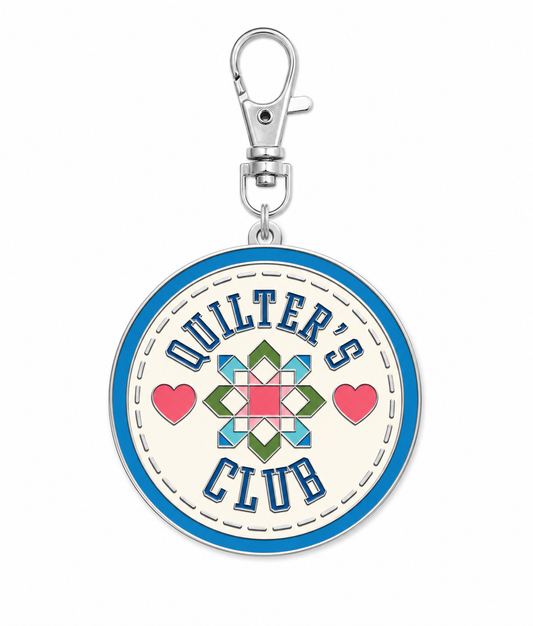 Quilter's Club Enamel Charm | Riley Blake Designs | 50% Deposit Preorder | September 2026