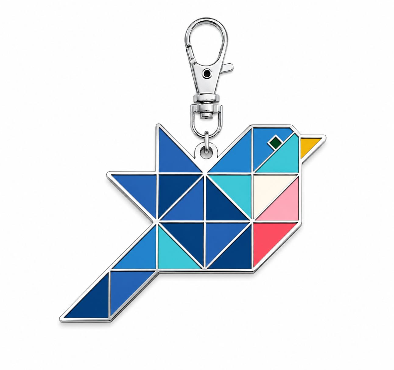 Bird Patchwork Enamel Charm | Riley Blake Designs | 50% Deposit Preorder | September 2026