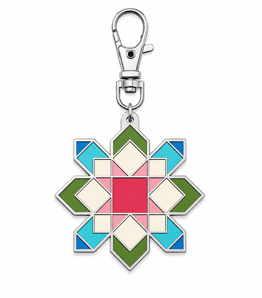 Quilt Star Enamel Charm | Riley Blake Designs | 50% Deposit Preorder | September 2026