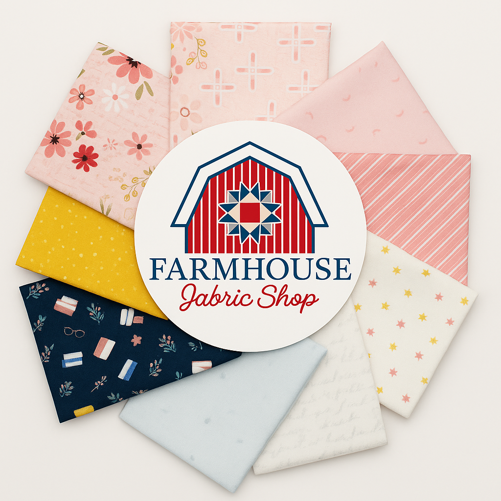 🧵 Farmhouse Curated 9-Piece Petite Fat Quarter Bundle – Inspired by Between the Pages (White Colorway) by Fran Gulick (Copy)