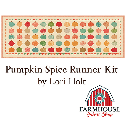 Pumpkin Spice Runner Collectible Quilt Kit – Baked with Love by Lori Holt – Preorder (Ships August 2026)