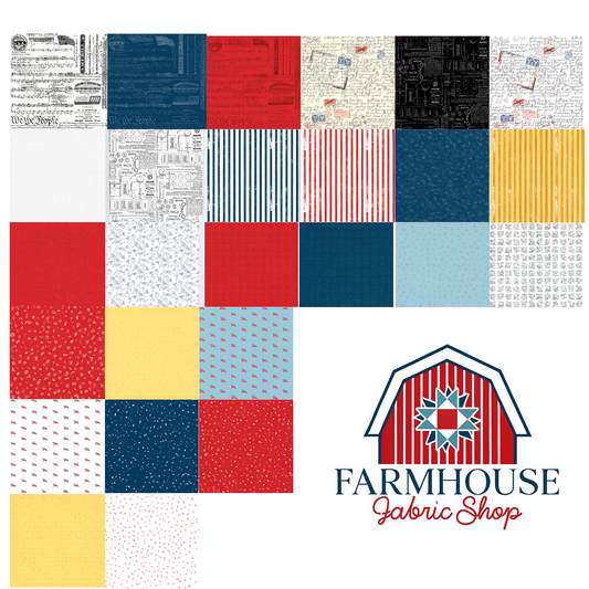 Preorder - Sew America Fat Quarter Bundle – 30 Pieces (FQ-17340-30) – J. Wecker Frisch – Riley Blake Designs