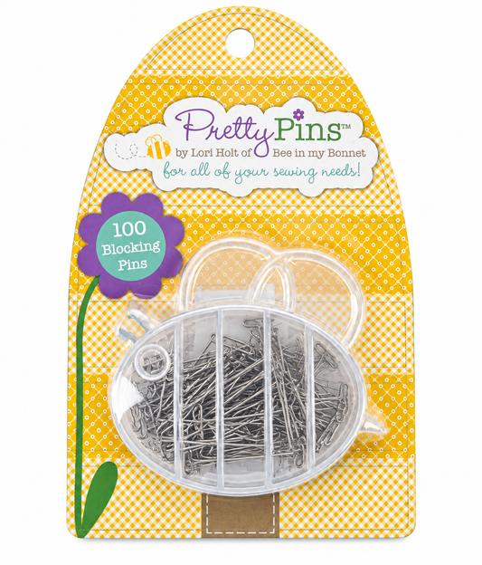 Lori Holt Rustproof Blocking Pretty Pins™ – 100 Count | Bee Container
