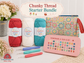 Chunky Thread Starter Bundle – Schoolhouse Colorway | Lori Holt | Crochet Starter Kit