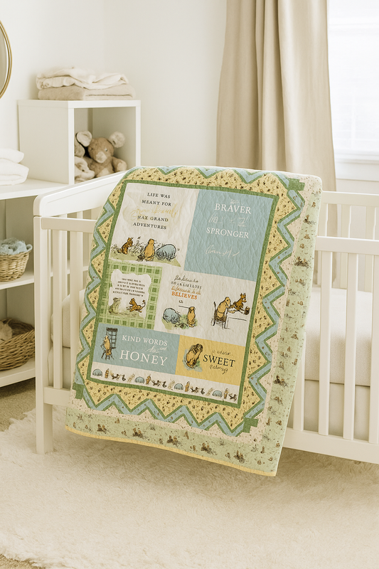 Winnie the Pooh Wrapped in Love Quilt Kit – Echo Park for Riley Blake Designs