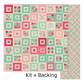 PREORDER – Shortcake Quilt Kit in Berry & Sage with Binding + Backing Option – Lori Holt (Throw Size 56" x 64")