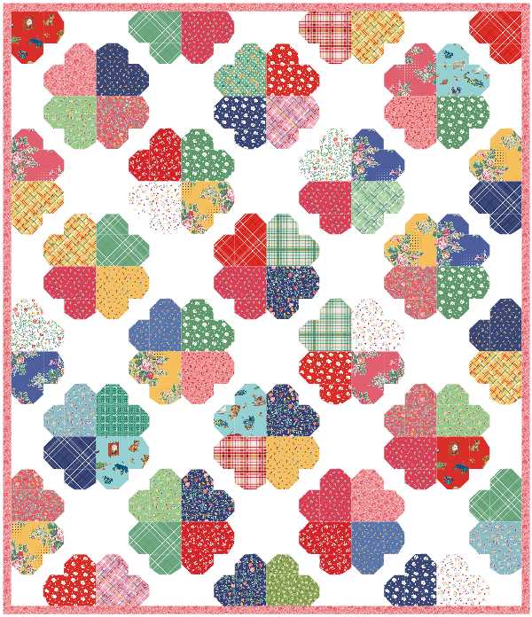 Clover Quilt Kit – Simple Pleasures by American Jane – Throw 63x73