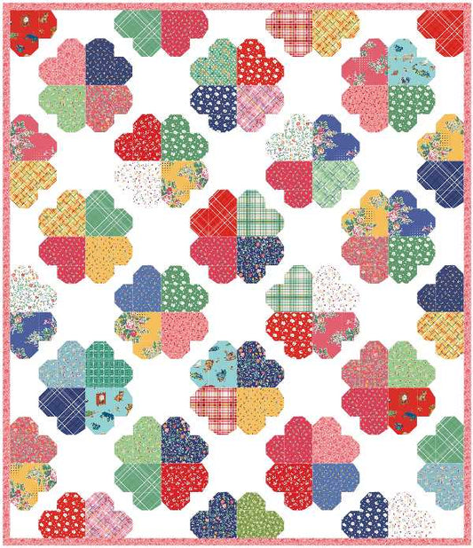 Clover Quilt Kit – Simple Pleasures by American Jane – Throw 63x73