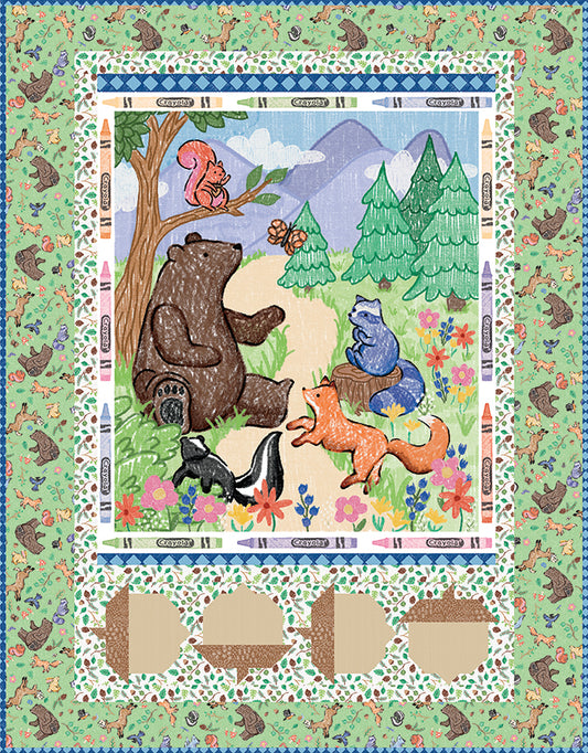 Colorful Critters Panel Quilt Kit – Riley Blake Designs | Preorder July 2026