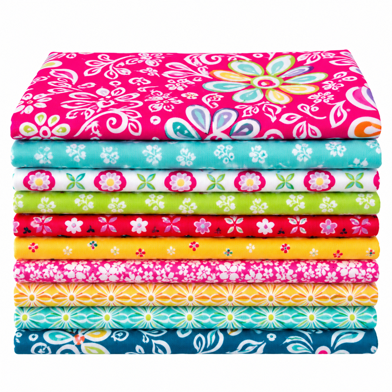 Chasing Rainbows – 12-Piece Curated Fat Quarter Bundle – Sunshine & Blooms #3