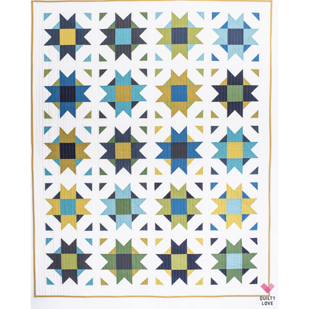 🪡 Compass Star Quilt Pattern – Quilty Love by Emily Dennis