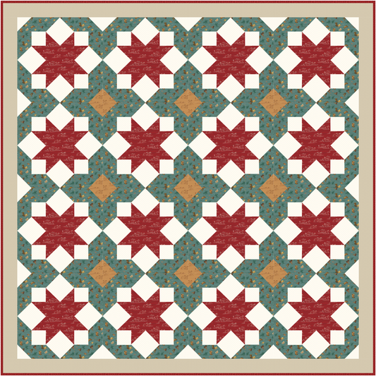 September 2026 Preorder Country Heavens Quilt Kit Throw Size | The Homestead Collection | Farmhouse Fabric Shop