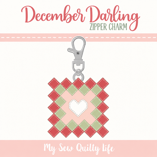 My Sew Quilty Life Granny Square Zipper Charm – MSQL 160N – 50% Deposit June 2027 Preorder