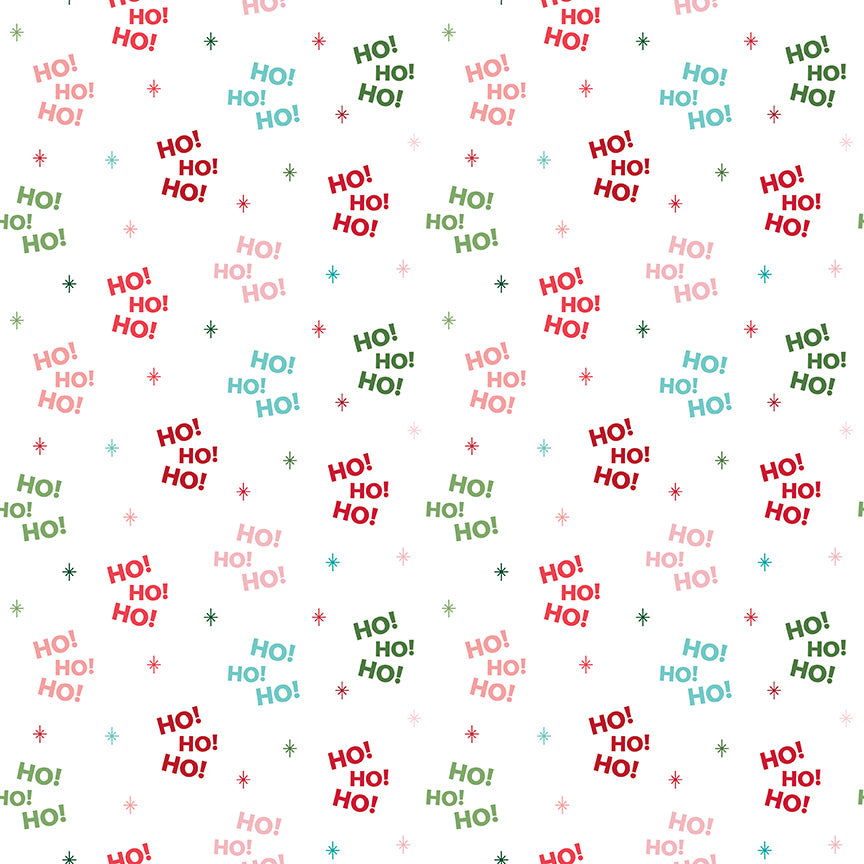 Polar Pines Quilt Kit Backing Set – Tinsel & Twinkle White Flannel | 3¾ Yards | 50% Deposit Preorder | June 2027 | F19653-WHITE