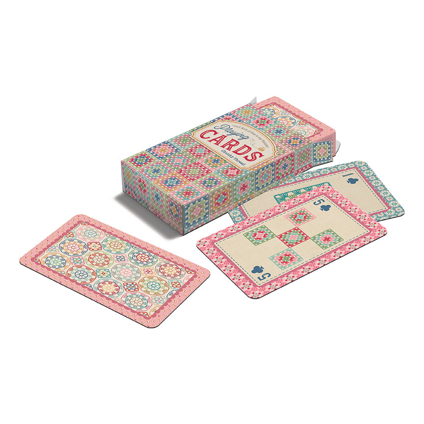 Crochet Playing Cards by Lori Holt | Granny Square Playing Cards | 50% Deposit Preorder | April 2027