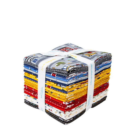It Takes a Village Fat Quarter Bundle – 24 Precut Fabrics by Jennifer Long for Riley Blake Designs