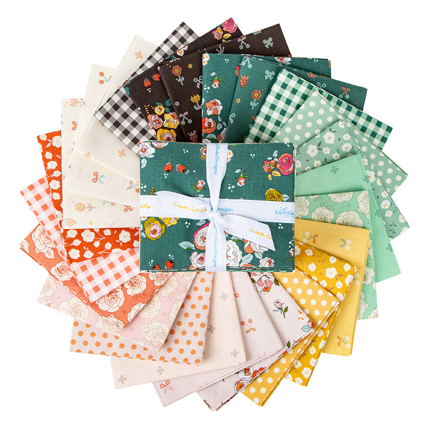 Sunset Ridge Fat Quarter Bundle | 24-Piece Precut Bundle by Minki Kim for Riley Blake Designs
