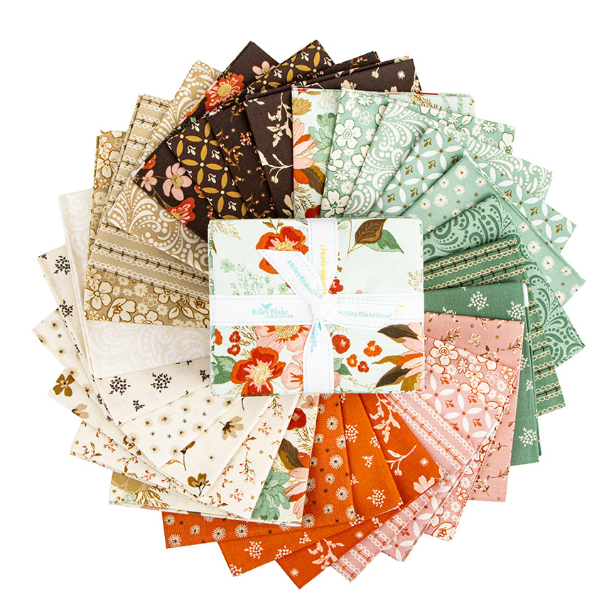 Morning Latte Fat Quarter Bundle – 28 Pieces by Sandy Gervais for Riley Blake Designs