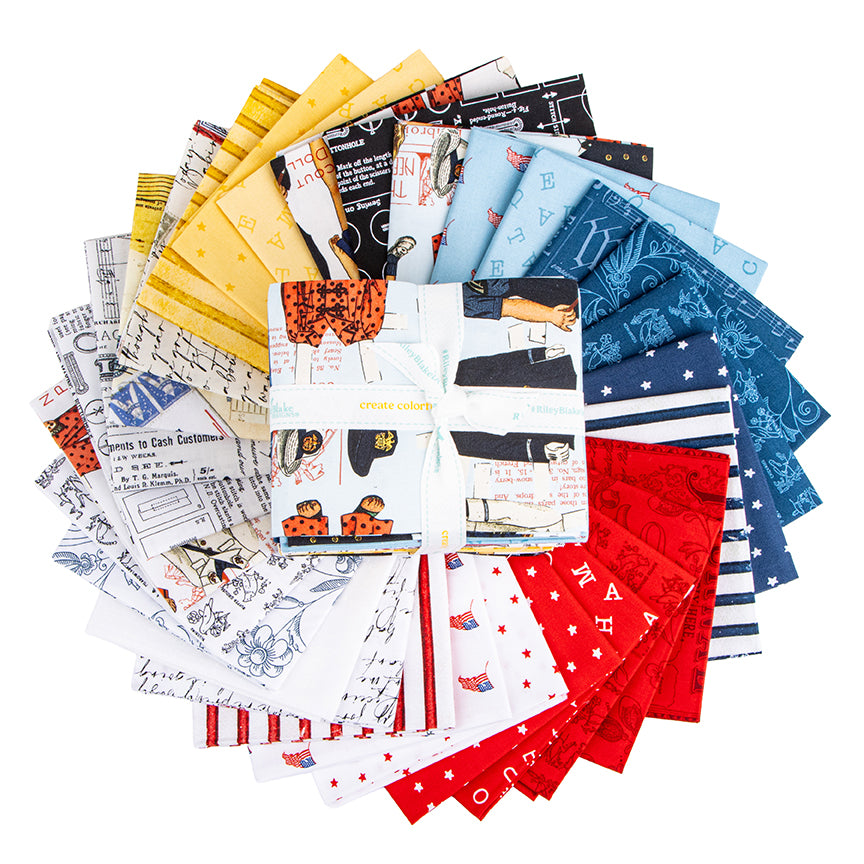 Preorder - Sew America Fat Quarter Bundle – 30 Pieces (FQ-17340-30) – J. Wecker Frisch – Riley Blake Designs
