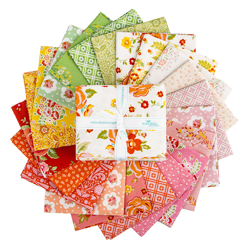 Peach Cobbler Fat Quarter Bundle – 21pcs – Riley Blake Designs