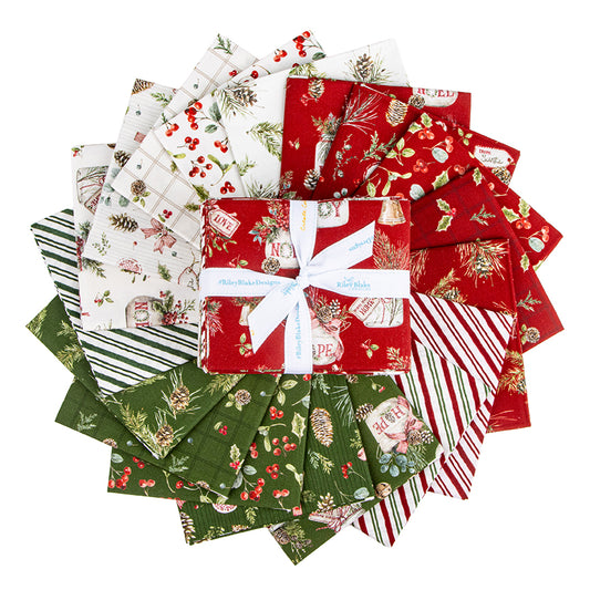 Holiday Spirit Fat Quarter Bundle – 18pc by Lisa Audit for Riley Blake Designs