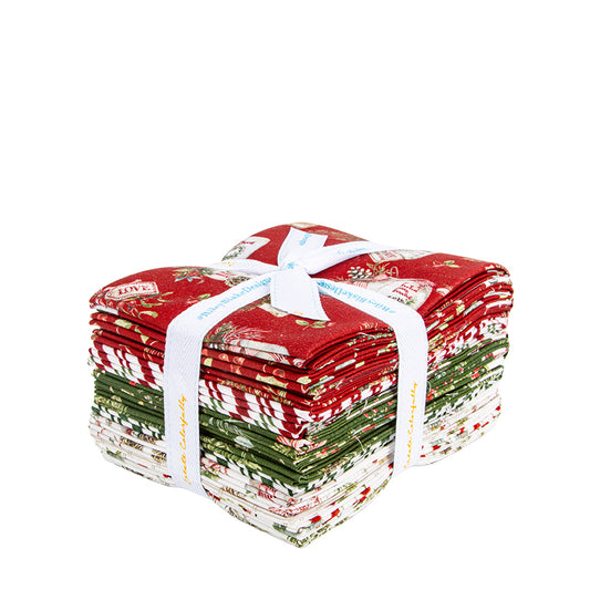 Holiday Spirit Fat Quarter Bundle – 18pc by Lisa Audit for Riley Blake Designs