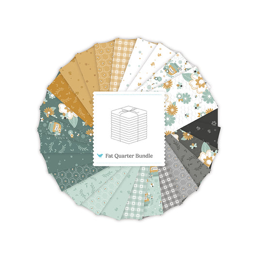 Bees and Blossoms Fat Quarter Bundle – Lindsey Weight – Riley Blake Designs – 25 Piece Precut – November 2026 Preorder – 50% Deposit