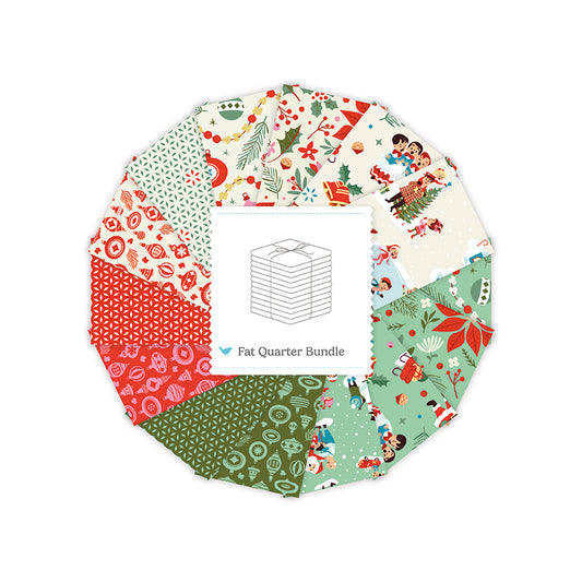 Christmas Cheer Fat Quarter Bundle – 14 Pieces | Shawn Wallace | 50% Deposit Preorder | May 2027