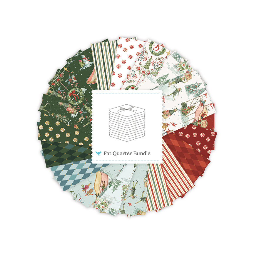Santa’s Fair Fat Quarter Bundle – 19 Pieces | Lisa Audit | 50% Deposit Preorder | May 2027