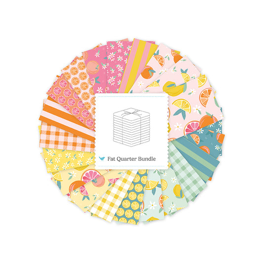 My Mind's Eye Citrus Kiss Fat Quarter Bundle, 21 Pcs. – 50% Deposit June 2027 Preorder