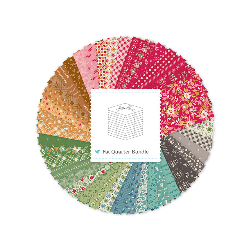 Home Town Holiday 2 Fat Quarter Bundle – Lori Holt | 52 Pieces | 50% Deposit Preorder | July 2027