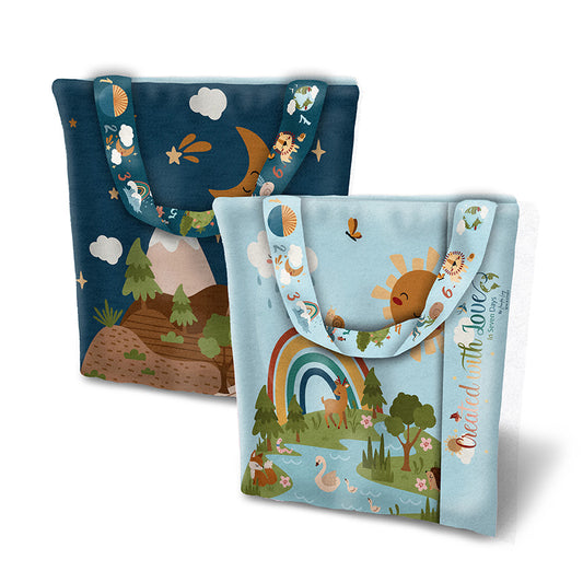 Created with Love Felt Panel – Bible Story Fabric Panel – DIY Tote Bag Kit – FT15979-PANEL – Jennifer Long – Riley Blake Designs