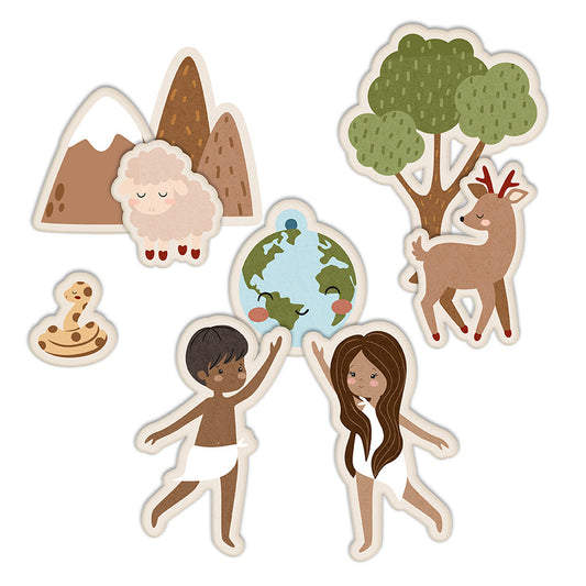 Created with Love Felt Panel – Bible Story Fabric Panel – DIY Tote Bag Kit – FT15979-PANEL – Jennifer Long – Riley Blake Designs