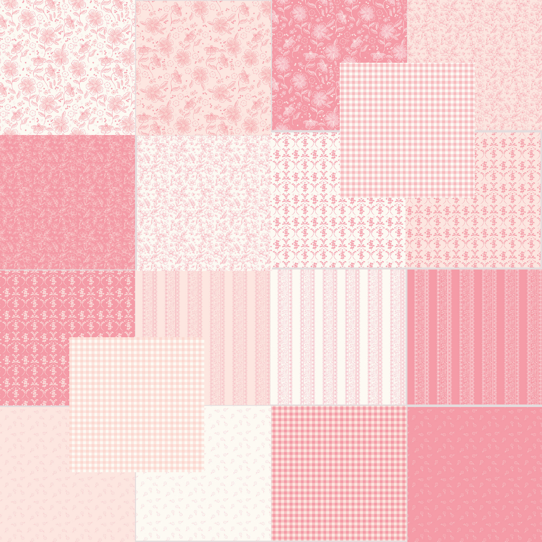 Sweet Pink Fat Quarter Bundle – 18pc My Mind’s Eye Fabric | Riley Blake | Preorder April 2026