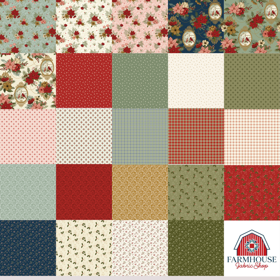 Christmas Greetings 10" Stacker – 42 pc Precut Bundle | Riley Blake Designs