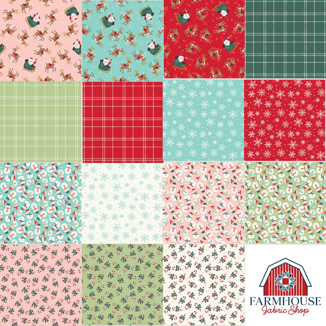North Pole Flannel – 10" Stacker (42 Pieces) by My Mind’s Eye